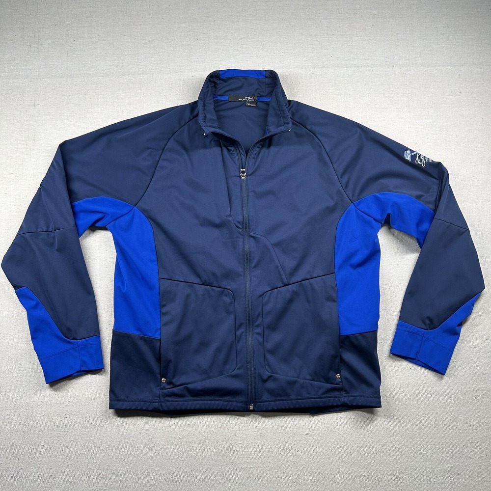 RLX Ralph Lauren Jacket Mens M Golf‎ Greenbrier Embroidered Performance Preppy